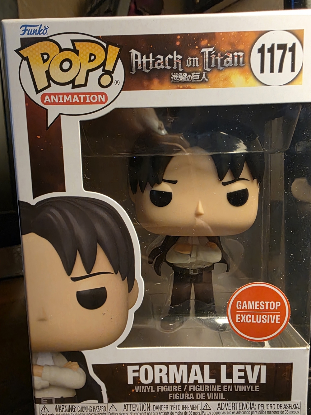 Levi's Pop! Animation Vinyl Figure in Black, Brown & Cream
